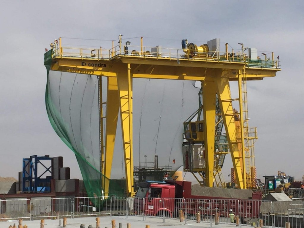 Typical Condra portal crane