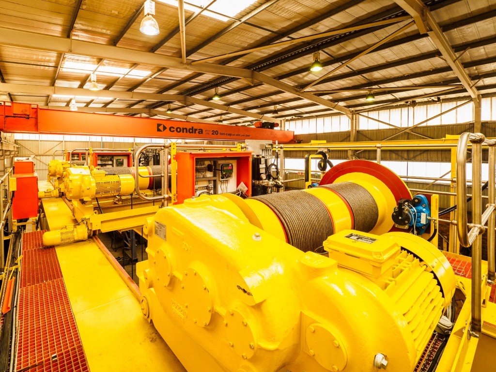 Condra hoists and overhead crane