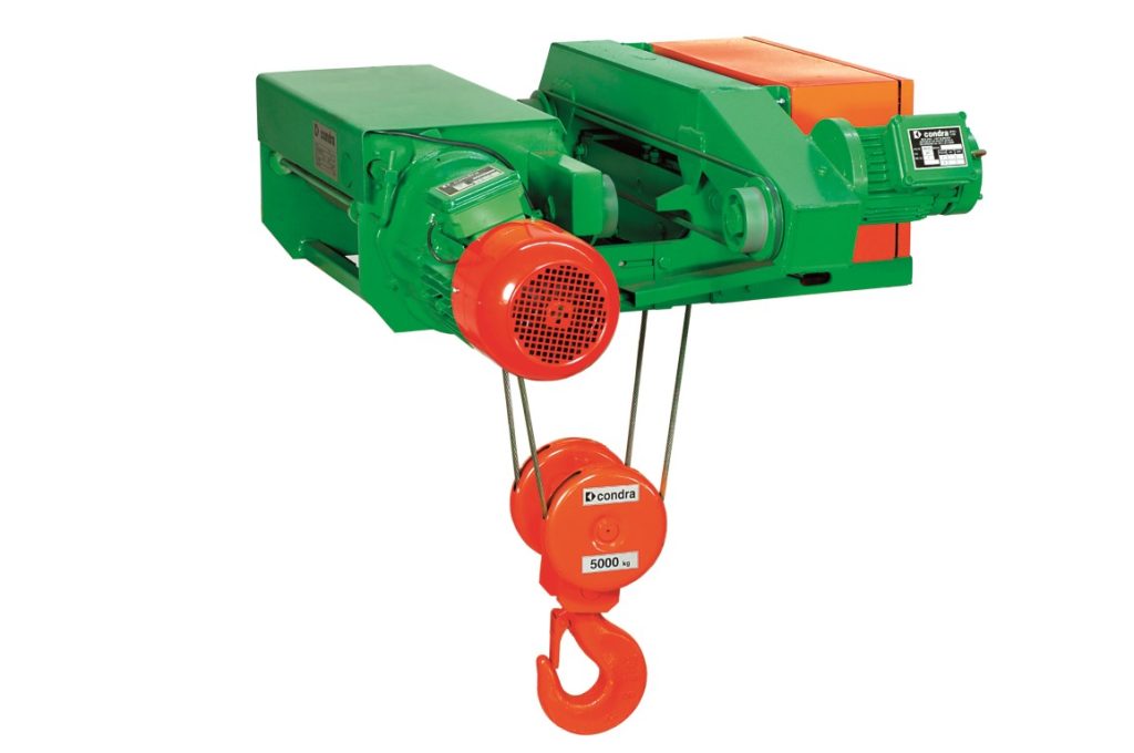 An SH (short headroom) hoist from Condra’s Titan range.